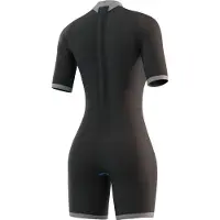 Mystic Brand 3/2 Mm Damen-kurzarm-shorty Mit Rückenreißverschluss
