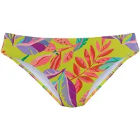 s.Oliver Bikini-Hose "Mallorca", Damen, Gr. 36, N-Gr, gelb (gelb, bedruckt), Microfaser, Recycling-Polyamid, bedruckt, Badehosen Bikini-Hose