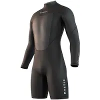 Mystic Brand Flatlock 3/2mm Langarm-shorty Mit Rückenreißverschluss
