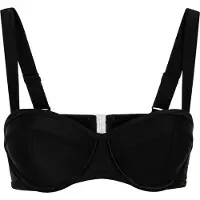 LASCANA Bügel-Bikini-Top "Gina", Damen, Gr. 38, Cup C, schwarz, Recycling-Polyamid, unifarben, Bikini-Oberteile Bügel-Bikini-Top, mit Ziernähten