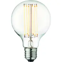 Design By Us LED-Leuchtmittel Globe, E27, Ø 8 cm, 3,6 W, 2.200 K, dimmbar