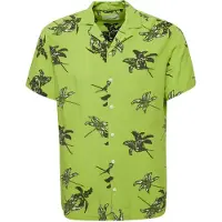 Blend Kurzarmhemd "Kurzarmhemd BHShirt", Herren, Gr. XL, N-Gr, grün (bright lime grün), Obermaterial: 100% Viskose CV., Hemden Kurzarmhemd
