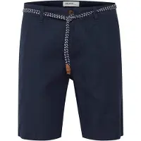 Blend BHMennok Herren Leinenshorts kurze Leinenhose Bermuda mit Gürtel Regular fit
