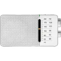 Sangean SR-36, Tragbar, AM, FM, 8 Ohm, 6,35 mm (0.25"), Weiß, Alkali