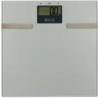 Ecg OV 126 | Fitnesswaage | Ultradünn (17 mm) | 6 mm dickes Sicherheitsglas | Messung von Körperfett, Wasser und Muskelmasse | Tragkraft 150 kg |