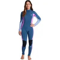 Billabong Synergy 4/3 Mm Neopren-anzug Mit Langen Ärmeln Und Reißverschluss Am Rücken Für Damen