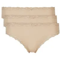 Nina von c. Jazz-Pants Slips NINA VON C. "Cosy", Damen, Gr. 36, beige, Obermaterial: 95% Modal, 5% Elasthan, körpernah, Unterhosen Jazz-Pants Slips, eng, elastisch, atmungsaktiv, bequem, feminin, mit Spitze