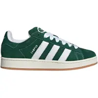 Adidas 1100000002199 ORIGINALS "CAMPUS 00S", Herren, Gr. 38,5, grün (dunkelgrün, cloud weiß, sanftes weiß), Leder, Schuhe 1100000002199