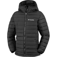 Columbia Boy's Powder Lite II Hooded Insulated Jacket black (010) XL
