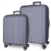 Joumma Bags EL POTRO Vera Marineblau, Set aus n ABS-Reisekoffern, 70/55cm, 5338922