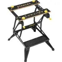 Stanley STST83400-1, Holzbearbeitungswerkbank, Bambus, Schwarz, Gelb, 250 kg, 505 mm, 595 - 775 mm