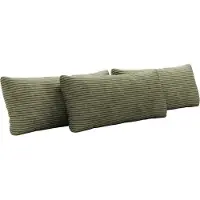 Places Of Style Sofakissen "Mikado", grün (olive), B:65cm H:25cm T:10cm, 100% Polyester, Polsterauflagen, Sofakissen, 3,5,6,7-teilige Kissen-Sets zur Auswahl