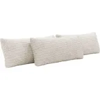 Places Of Style Sofakissen "Mikado", beige (creme), B:65cm H:25cm T:10cm, 100% Polyester, Polsterauflagen, Sofakissen, 3,5,6,7-teilige Kissen-Sets zur Auswahl