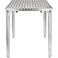 Bolero Quadratischer Bistrotisch Edelstahl 4 Beine 60Cm