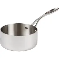 Vogue Tri Wall Kochtopf, 3 Liter, Größe: 200 (Durchmesser) mm, Edelstahl und Aluminium – kompatibel mit Induktionsherd, Gas, Elektro und fester Oberse