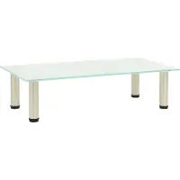 The Living Store TV-Tisch 60x35x17 cm Satiniertes Hartglas