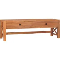 The Living Store TV-Schrank 140x40x45 cm Teakholz