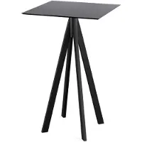 Veba Infinity Stehtisch Schwarz gestell + Schwarz HPL 70x70 cm