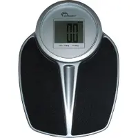 Little Balance Badezimmerwaage – – 8327 – PRO M 225 – Elektronische Waage – 225 kg / 1 kg – Schwarz/Silber