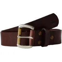 G-Star Ledergürtel "Dast belt", Herren, Gr. 85, braun (dk braun, oxi), Leder, Gürtel Ledergürtel, mit Nieten verstärkt