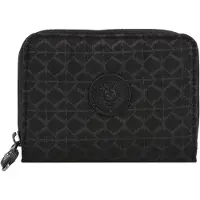 Kipling Geldbörse Money Love Schwarz Mittelgroß, Signature Emb, Damenbörse