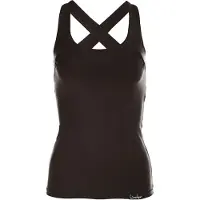 Winshape Sporttop "WVR25", Damen, Gr. XL, schwarz, 90% Baumwolle, 10% Elasthan, eckiger Ausschnitt, Tops Sporttop, Cross Back Style