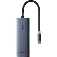 Baseus UltraJoy 5-in-1 USB-C Hub - 4K 30Hz - 100 Watt Aufladen - Dockingstation - Space Grey