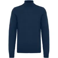 Blend Rollkragenpullover "Rollkragenpullover BHPullover", Herren, Gr. XL, blau (marineblaus), Obermaterial: 85% Polyacryl PAN. 15% Wolle WO., Pullover Rollkragenpullover