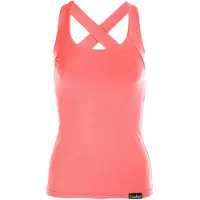 Winshape Sporttop "WVR25", Damen, Gr. XL, rot (neon coral), 48% Baumwolle, 48% Polyester, 4% Elasthan, eckiger Ausschnitt, Tops Sporttop, Cross Back Style