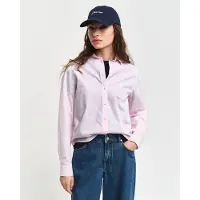 Gant für Damen. 4300348 Rosa Popeline-Hemd mit normaler Passform (42), Lässig, Baumwolle, Langarm