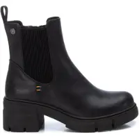 Refresh für Damen. 17237501-NEGRO Stiefelette 172375 schwarz (40), 5 bis 8 cm, Reißverschluss, Lässig