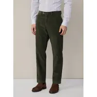 Hackett London für Herren. HM212656 Chino-Hose Pigment Cord grün (34/32), Lässig, Baumwolle
