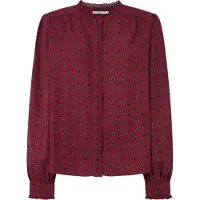 Pepe Jeans für Damen. PL304943 Bluse Ora kastanienbraun (S), Lässig, Viskose, Langarm