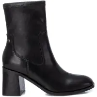 Xti für Damen. 14342101-NEGRO Stiefelette 143421 schwarz (36), 5 bis 8 cm, Reißverschluss, Lässig