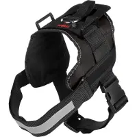 Flamingo Geschirr Titan schwarz, Maße: 70-83 cm