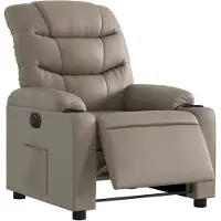 vidaXL Relaxsessel Elektrisch Cappuccino Kunstleder