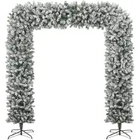 The Living Store Weihnachtsgirlande Beschneit 240 cm