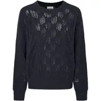 Pepe Jeans für Damen. PL702201 Hedra Crew Pullover navy (S), Lässig, Baumwolle, Nachhaltig, Marine