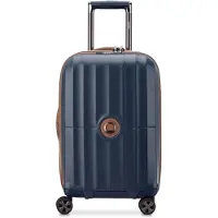 Delsey PARIS Carrousel Expandable 4 Double Rolls Cabine Trolley 55 Marine Blue blau