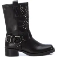 Xti für Damen. 14299903-NEGRO Stiefelette 142999 schwarz (39), 3 bis 5 cm, Reißverschluss, Lässig
