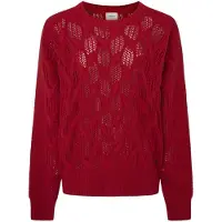 Pepe Jeans für Damen. PL702201 Hedra Crew Pullover rot (S), Lässig, Baumwolle, Nachhaltig