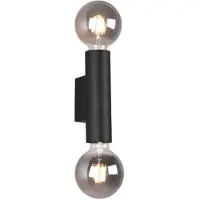Reality Wandleuchte VANNES 2 Flammig Silber, Up and Down Light, Höhe 18cm