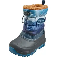 Playshoes Winter-bootie Berge Uni Kinder Schneestiefel, Blau Berge, 20/21 EU