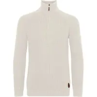 !Solid Troyer SOLID "Troyer SDXenox", Herren, Gr. XXL, beige (oatmeal melange), Obermaterial: 100% Baumwolle CO., Pullover Troyer