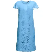 Goldner Abendkleid "Kleid aus sommerlicher Spitze", Damen, Gr. 54, N-Gr, blau (riviera), Obermaterial: 100% Polyester PES., festlich, Halbarm, Kleider Abendkleid, mit kleinen Flügelärmelchen