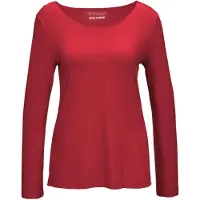 Goldner Longpullover "Kurzgröße Kombistarkes Langarmshirt mit tonaler Zierkante", Damen, Gr. 24, rot, Obermaterial: 90% Viskose CV. 10% Elasthan EL., Sonstiges, Pullover Longpullover, Ohne