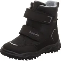 Superfit Winterstiefel "HUSKY, WMS: mittel", Jungen, Gr. 31, schwarz (schwarz, grau), Textil, Schuhe Winterstiefel, Snowboots mit wärmendem Textilfutter, Größenschablone zum Download