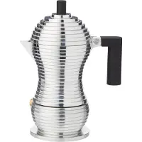 Alessi Espressokocher Pulcina - MDL02/1 B - Schwarz - 1 Tasse - von Michele De Lucchi