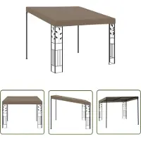 The Living Store Wand-Pavillon 3x3x2,5 m Taupe