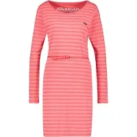 Alife & Kickin Blusenkleid , Damen, Gr. XS, Normalgrößen, rosa (coral melange), 65% Baumwolle, 35% Polyester, Rundhals, Kleider Blusenkleid